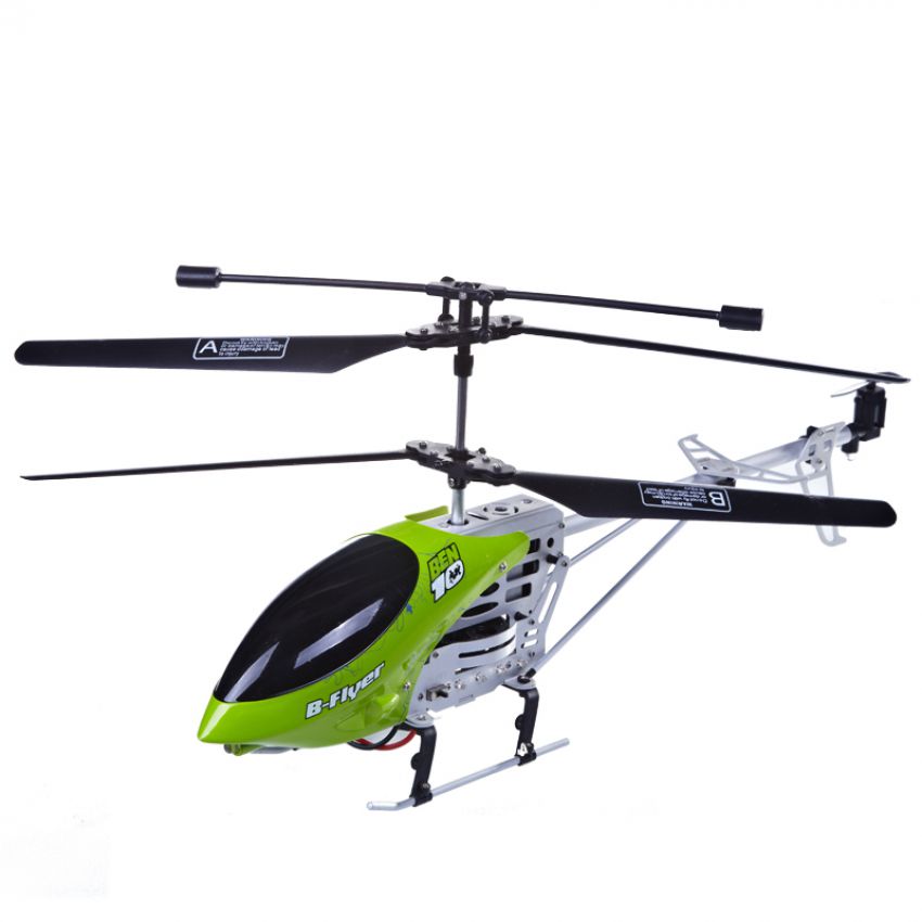 Metal 3Ch Rc Helicopter Ben 10 Htx 085 25Cm With Remote Control